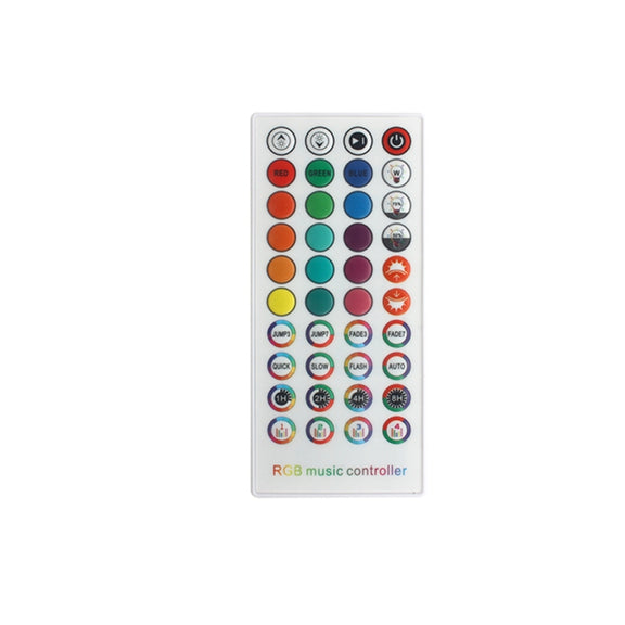 WiFi Smart 4 Pin RGB LED Strip Light Controller APP Remote Voice Control Works with Alexa Echo, 5-24V, type:WiFi 40-keys Controller
