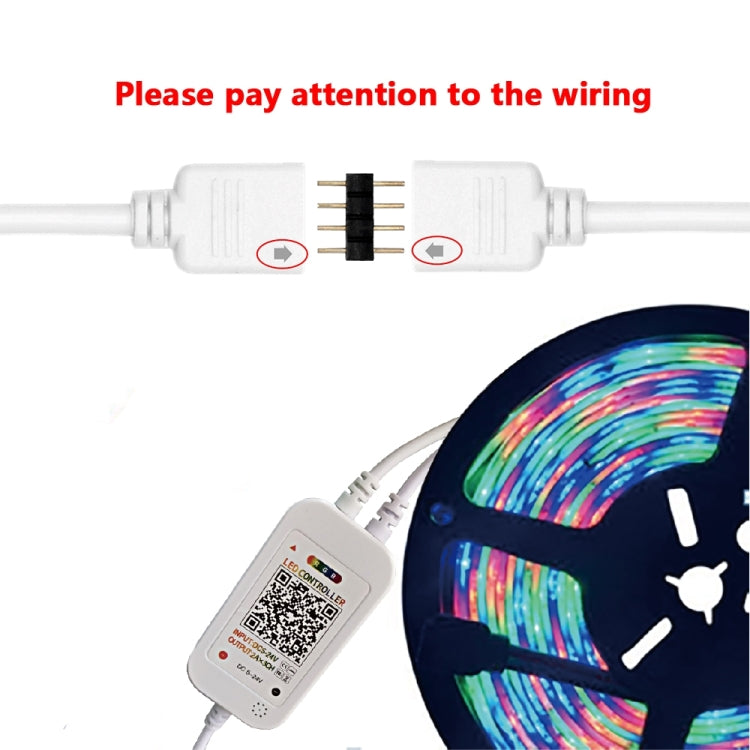 WiFi Smart 4 Pin RGB LED Strip Light Controller APP Remote Voice Control Works with Alexa Echo, 5-24V, type:WiFi 40-keys Controller