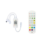 WiFi Smart 4 Pin RGB LED Strip Light Controller APP Remote Voice Control Works with Alexa Echo, 5-24V, type:WiFi 24-keys Controller