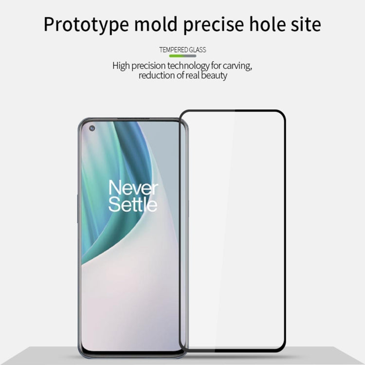 For OnePlus Nord N10 PINWUYO 9H 2.5D Full Screen Tempered Glass Film(Black) - OnePlus Tempered Glass by PINWUYO | Online Shopping South Africa | PMC TechLife | Buy Now Pay Later Mobicred