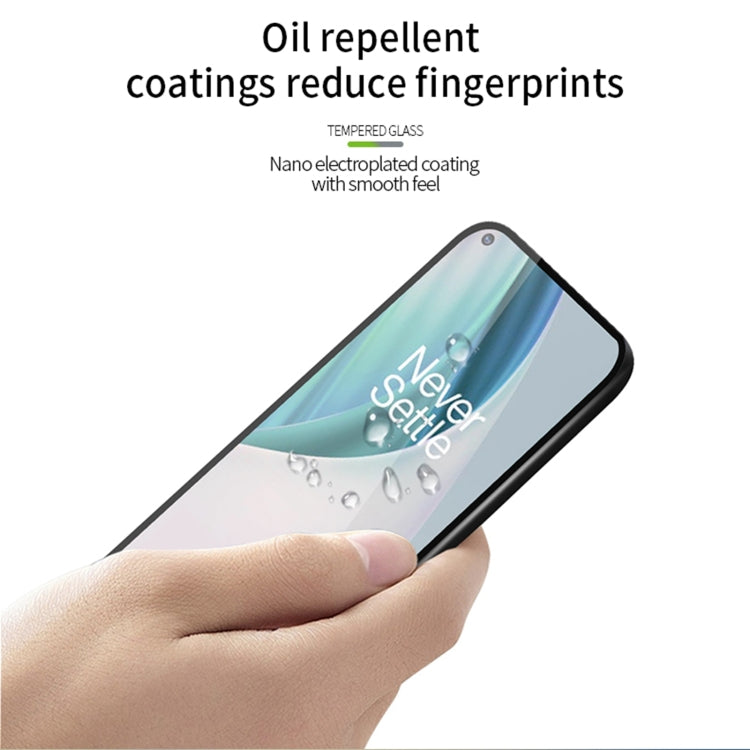 For OnePlus Nord N10 PINWUYO 9H 2.5D Full Screen Tempered Glass Film(Black) - OnePlus Tempered Glass by PINWUYO | Online Shopping South Africa | PMC TechLife | Buy Now Pay Later Mobicred