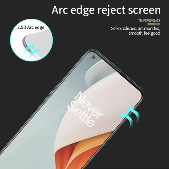 For OnePlus Nord N100 PINWUYO 9H 2.5D Full Screen Tempered Glass Film(Black)