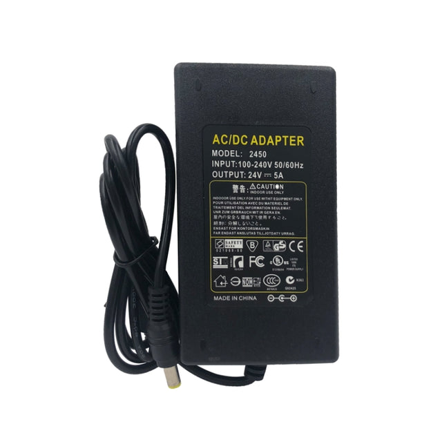 AC to DC 5V 24V Power Adapter Power Supply LED Driver Lighting Transformer 3A 5A 6A Converter Charger For LED Strip Lights US plug(5A 24V)