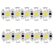 10 PCS COB LED Light Chip AC 220V LED Bulb Light Intelligent IC Driver Bulb Light DIY Spotlight Downlight Chip Outdoor Flood Light(5W���warm white���)