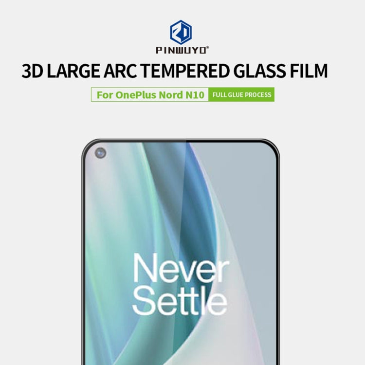 For OnePlus Nord N10 5G PINWUYO 9H 3D Curved Full Screen Explosion-proof Tempered Glass Film(Black) - OnePlus Tempered Glass by PINWUYO | Online Shopping South Africa | PMC TechLife | Buy Now Pay Later Mobicred