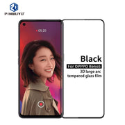 For OPPO Reno5 PINWUYO 9H 3D Curved Full Screen Explosion-proof Tempered Glass Film(Black)