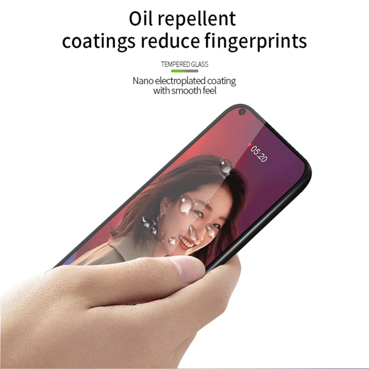For OPPO Reno5 PINWUYO 9H 3D Curved Full Screen Explosion-proof Tempered Glass Film(Black)