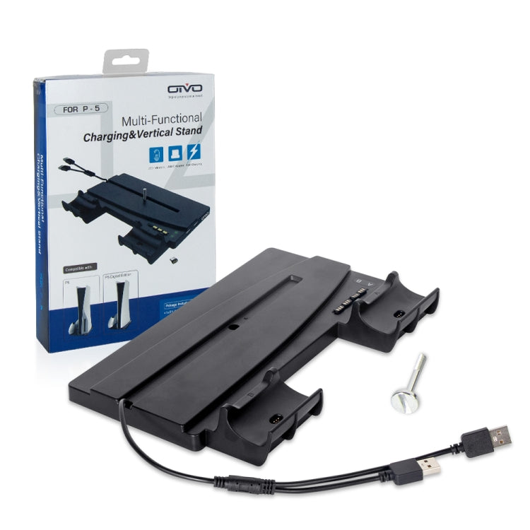 Multi-functinal Charging Stand With LED Light for PS5 - Charger & Power by OIVO | Online Shopping South Africa | PMC TechLife | Buy Now Pay Later Mobicred