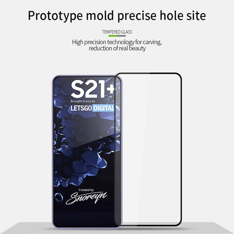 For Samsung Galaxy S21+ 5G PINWUYO 9H 2.5D Full Screen Tempered Glass Film(Black) - Galaxy Tempered Glass by PINWUYO | Online Shopping South Africa | PMC TechLife | Buy Now Pay Later Mobicred