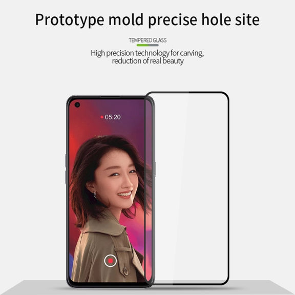 For OPPO Reno5 PINWUYO 9H 2.5D Full Screen Tempered Glass Film(Black)