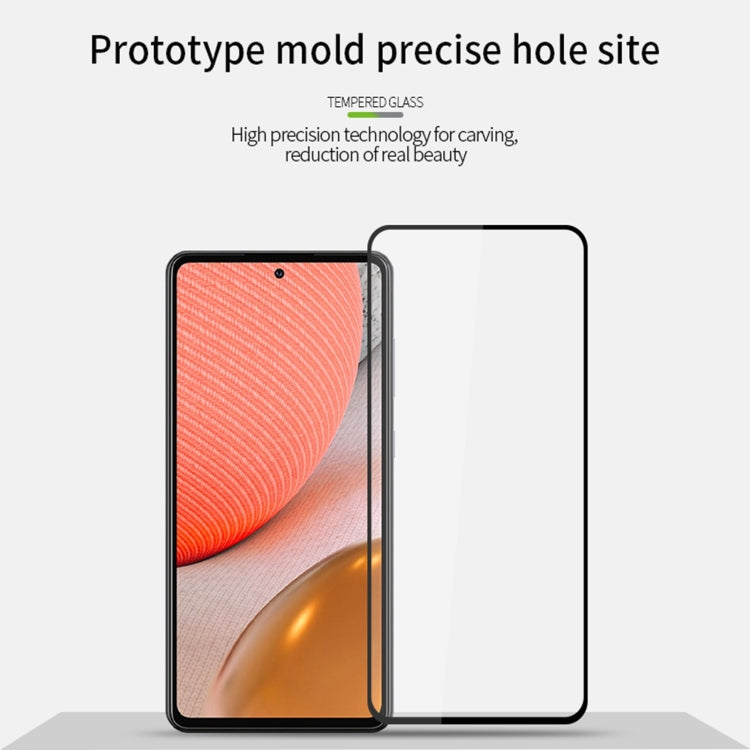 For Samsung Galaxy A72 PINWUYO 9H 2.5D Full Screen Tempered Glass Film(Black)