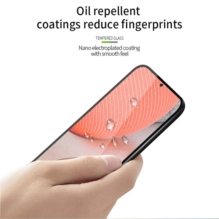 For Samsung Galaxy A72 PINWUYO 9H 2.5D Full Screen Tempered Glass Film(Black)