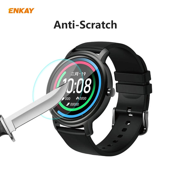 5 PCS For Xiaomi Mibro Air ENKAY Hat-Prince 0.2mm 9H 2.15D Curved Edge Tempered Glass Film