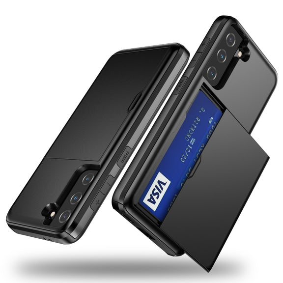 For Samsung Galaxy S21 5G Shockproof Armor Protective Case with Card Slot(Black) - free shipping - PMC TechLife - Order now!