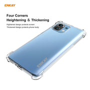 For Xiaomi Mi 11 Hat-Prince ENKAY Clear TPU Shockproof Case Soft Anti-slip Cover + 3D Full Screen PET Curved Hot Bending HD Screen Protector Soft Film, Support Fingerprint Unlock