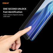 For Xiaomi Mi 11 Hat-Prince ENKAY Clear TPU Shockproof Case Soft Anti-slip Cover + 3D Full Screen PET Curved Hot Bending HD Screen Protector Soft Film, Support Fingerprint Unlock