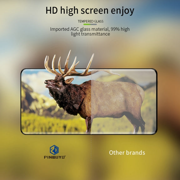 For OPPO Reno5 Pro PINWUYO 9H 3D Hot Bending Tempered Glass Film(Black)