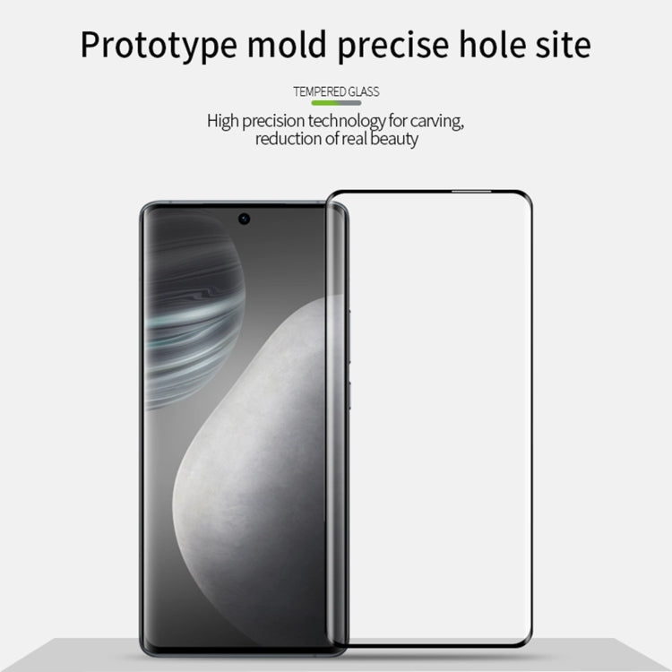 For vivo X60 Pro PINWUYO 9H 3D Hot Bending Tempered Glass Film(Black) - vivo Tempered Glass by PINWUYO | Online Shopping South Africa | PMC TechLife | Buy Now Pay Later Mobicred