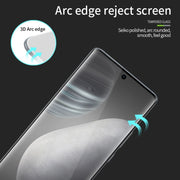 For vivo X60 Pro PINWUYO 9H 3D Hot Bending Tempered Glass Film(Black)
