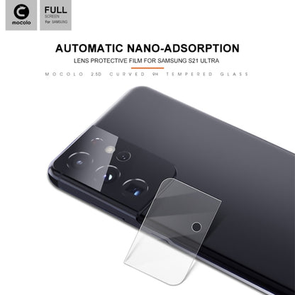 For Samsung Galaxy S21 Ultra mocolo 0.15mm 9H 2.5D Round Edge Rear Camera Lens Tempered Glass Film(Clear) - For Samsung by mocolo | Online Shopping South Africa | PMC Jewellery | Buy Now Pay Later Mobicred