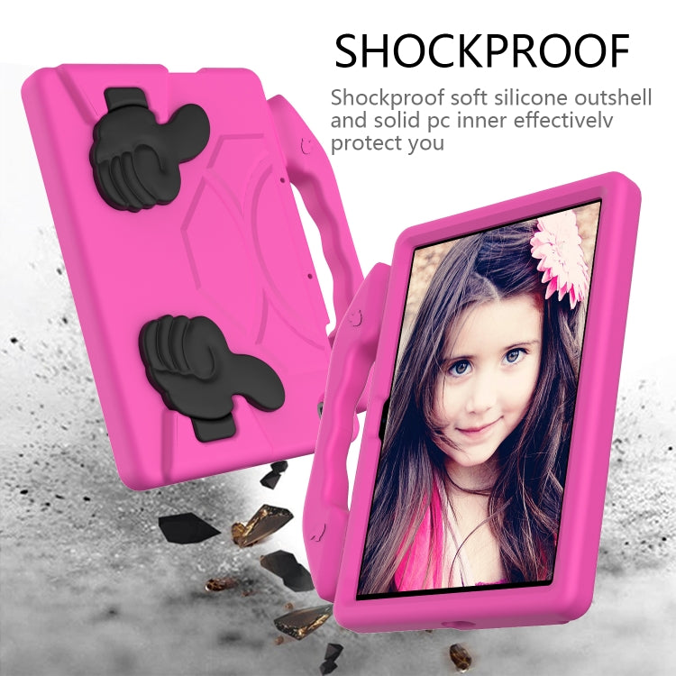For Huawei MediaPad T10S 10.1/T10 9.7 Thumb Bracket EVA Shockproof Tablet Case(RoseRed) - free shipping - PMC TechLife - Order now!