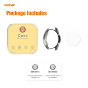 For Samsung Galaxy Watch 3 41mm 2 in 1 ENKAY Hat-Prince Electroplate Soft TPU Case + 0.2mm 9H 2.15D Curved Edge Tempered Glass Film(Black)
