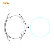 For Samsung Galaxy Watch 3 45mm 2 in 1 ENKAY Hat-Prince Transparent Soft TPU Case + 0.2mm 9H 2.15D Curved Edge Tempered Glass Film - Watch Cases by ENKAY