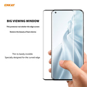 5 PCS For Xiaomi Mi 11 ENKAY Hat-Prince 0.26mm 9H 3D Explosion-proof Full Screen Curved Heat Bending Tempered Glass Film