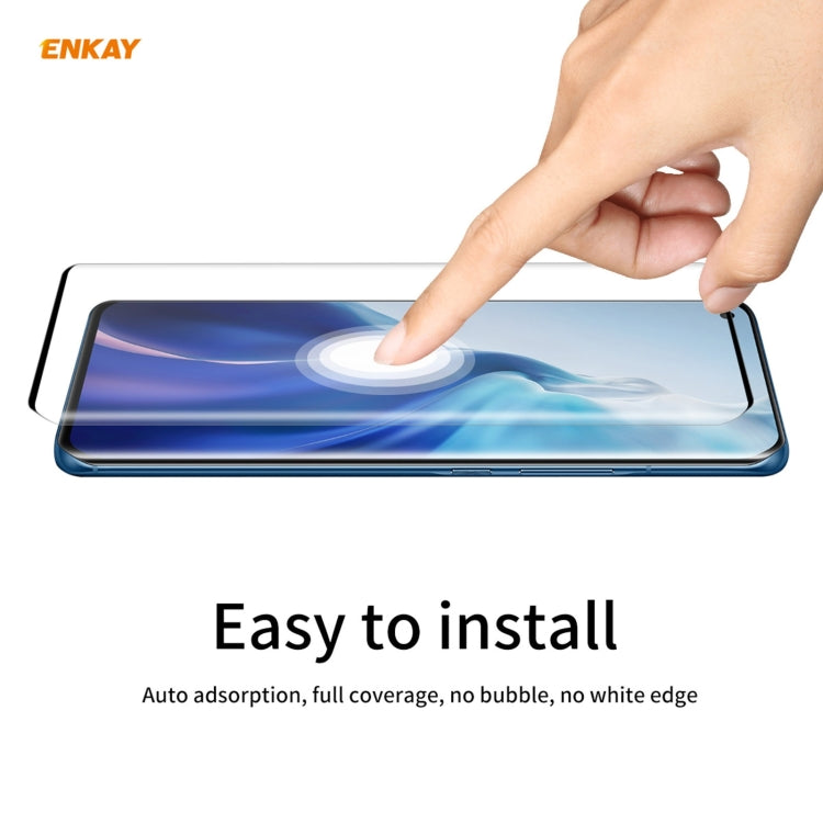 5 PCS For Xiaomi Mi 11 ENKAY Hat-Prince 0.26mm 9H 3D Explosion-proof Full Screen Curved Heat Bending Tempered Glass Film
