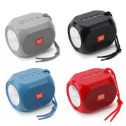 T&G TG196 TWS Subwoofer Bluetooth Speaker With Braided Cord, Support USB/AUX/TF Card/FM(Gray)