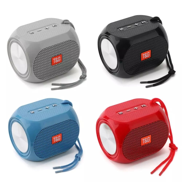 T&G TG196 TWS Subwoofer Bluetooth Speaker With Braided Cord, Support USB/AUX/TF Card/FM(Gray)