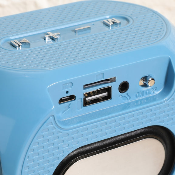 T&G TG196 TWS Subwoofer Bluetooth Speaker With Braided Cord, Support USB/AUX/TF Card/FM(Gray)