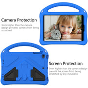 For iPad Mini5/4/3/2/1 EVA Flat Anti Falling Protective Case Shell with Holder(Blue)