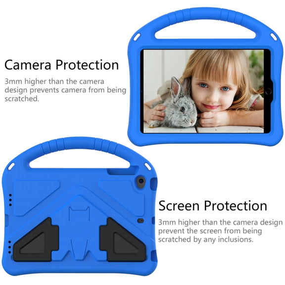 For iPad Mini5/4/3/2/1 EVA Flat Anti Falling Protective Case Shell with Holder(Blue)