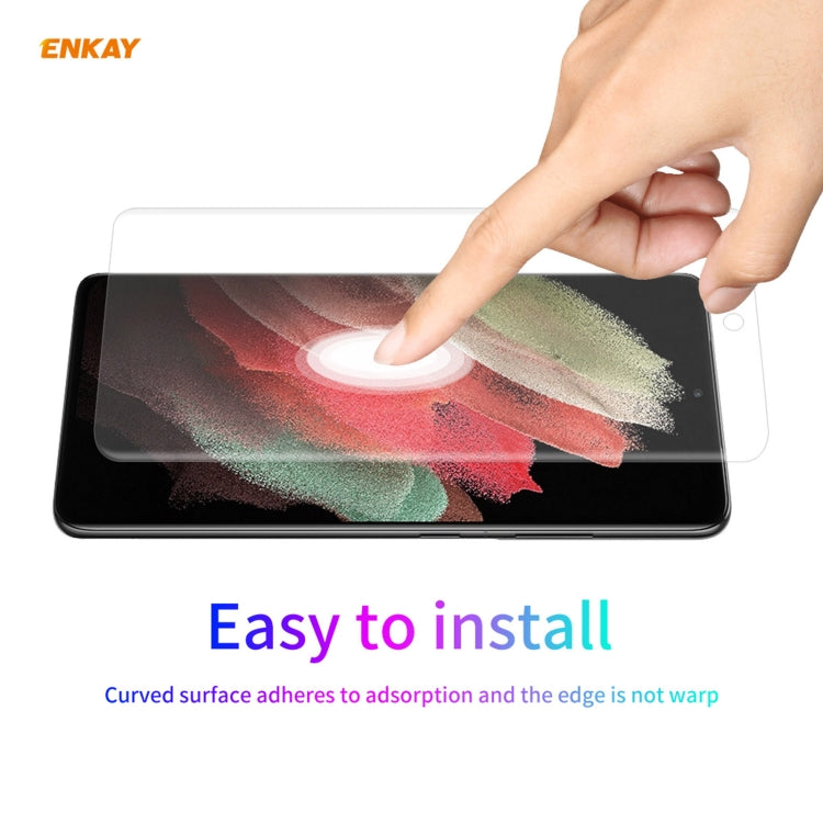 2 PCS For Samsung Galaxy S21 Ultra 5G ENKAY Hat-Prince 3D Full Screen PET Curved Hot Bending HD Screen Protector Soft Film(Transparent) - For Samsung by ENKAY | Online Shopping South Africa | PMC TechLife | Buy Now Pay Later Mobicred