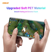 2 PCS For Samsung Galaxy S21 Ultra 5G ENKAY Hat-Prince 3D Full Screen PET Curved Hot Bending HD Screen Protector Soft Film(Transparent)