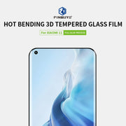 For Xiaomi Mi 11 PINWUYO 9H 3D Hot Bending Tempered Glass Film(Black)