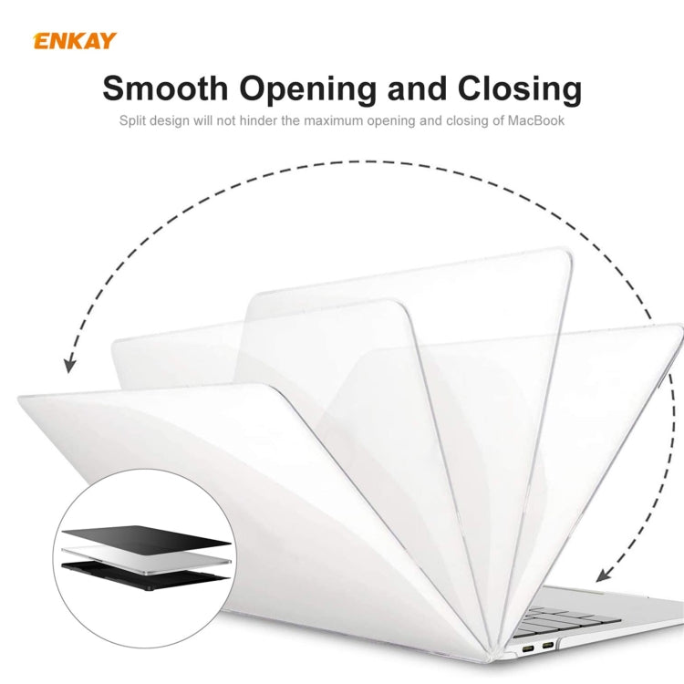 For MacBook Air 13.3 inch A2179 & A2337 2020 ENKAY 3 in 1 Crystal Laptop Protective Case + US Version TPU Keyboard Film + Anti-dust Plugs Set(Dark Blue) - MacBook Air Cases by ENKAY | Online Shopping South Africa | PMC TechLife | Buy Now Pay Later Mobicred