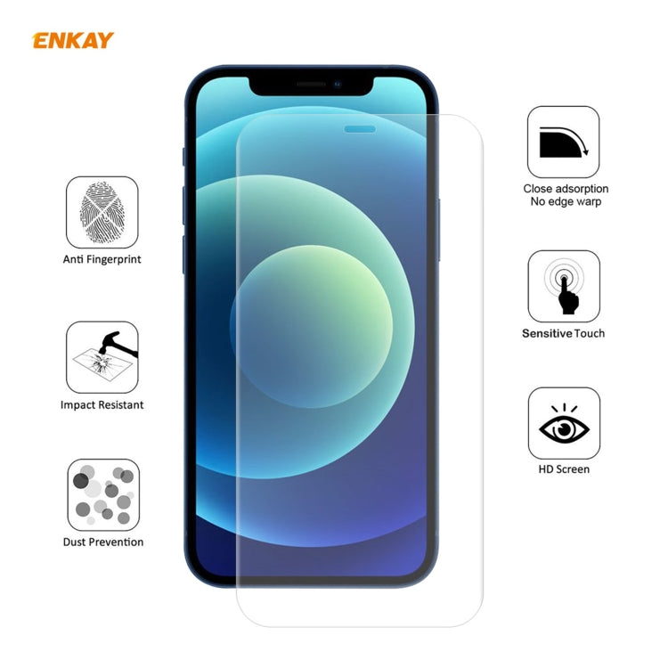 ENKAY Hat-Prince 0.1mm 3D Full Screen Protector Explosion-proof Hydrogel Film For iPhone 12 Pro Max - Front Protector by ENKAY | Online Shopping South Africa | PMC Jewellery | Buy Now Pay Later Mobicred