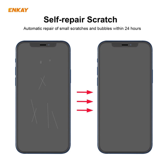 ENKAY Hat-Prince 0.1mm 3D Full Screen Protector Explosion-proof Hydrogel Film For iPhone 12 Pro Max
