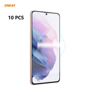 For Samsung Galaxy S21 5G 10 PCS ENKAY Hat-Prince 0.1mm 3D Full Screen Protector Explosion-proof Hydrogel Film