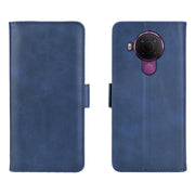 For Nokia 5.4 Dual-side Magnetic Buckle Horizontal Flip Leather Case with Holder & Card Slots & Wallet(Dark Blue)