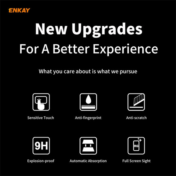 For Xiaomi Redmi 9T 10 PCS ENKAY Hat-Prince Full Glue 0.26mm 9H 2.5D Tempered Glass Full Coverage Film