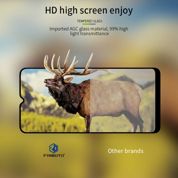 For Samsung Galaxy A02s PINWUYO 9H 2.5D Full Screen Tempered Glass Film(Black)