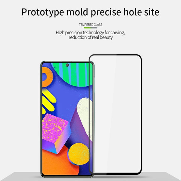 For Samsung Galaxy F62 PINWUYO 9H 2.5D Full Screen Tempered Glass Film(Black)