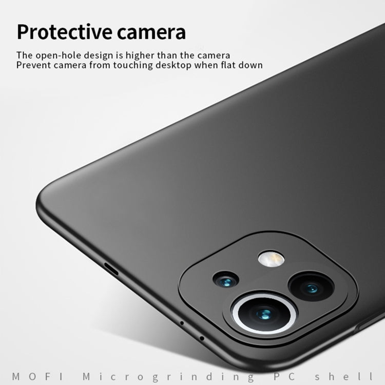 For Xiaomi Mi 11 MOFI Frosted PC Ultra-thin Hard Case(Gold)