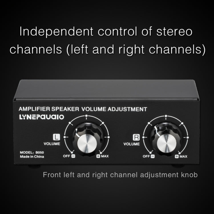 B050  Passive Speaker Volume Adjustment Controller,  Left And Right Channel Independent Volume Adjustment, 150W Per Channel -  by PMC TechLife | Online Shopping South Africa | PMC TechLife
