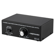 B051 2 Input And 1 Output Power Amplifier And Speaker Selection Switcher Output With Volume Adjustment 2 Power Amplifiers Audio Switcher Switch Distribution Comparator