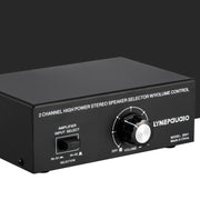 B051 2 Input And 1 Output Power Amplifier And Speaker Selection Switcher Output With Volume Adjustment 2 Power Amplifiers Audio Switcher Switch Distribution Comparator