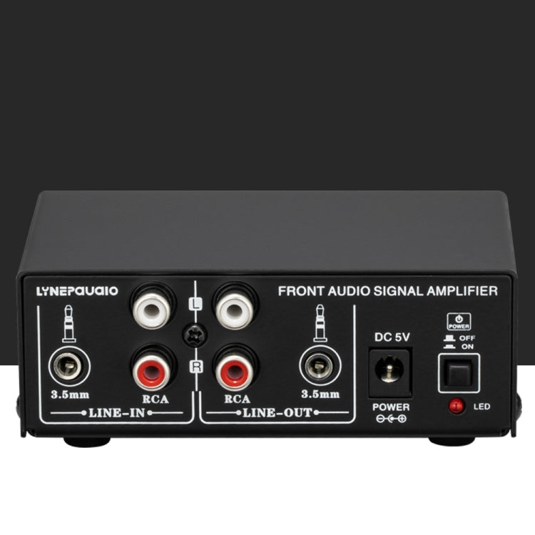 B057 Front Stereo Sound Amplifier Headphone Speaker Amplifier Booster with High And Low Bass Adjustment 2-Way Mixing,  USB 5V Power Supply, US Plug -  by PMC Jewellery | Online Shopping South Africa | PMC Jewellery